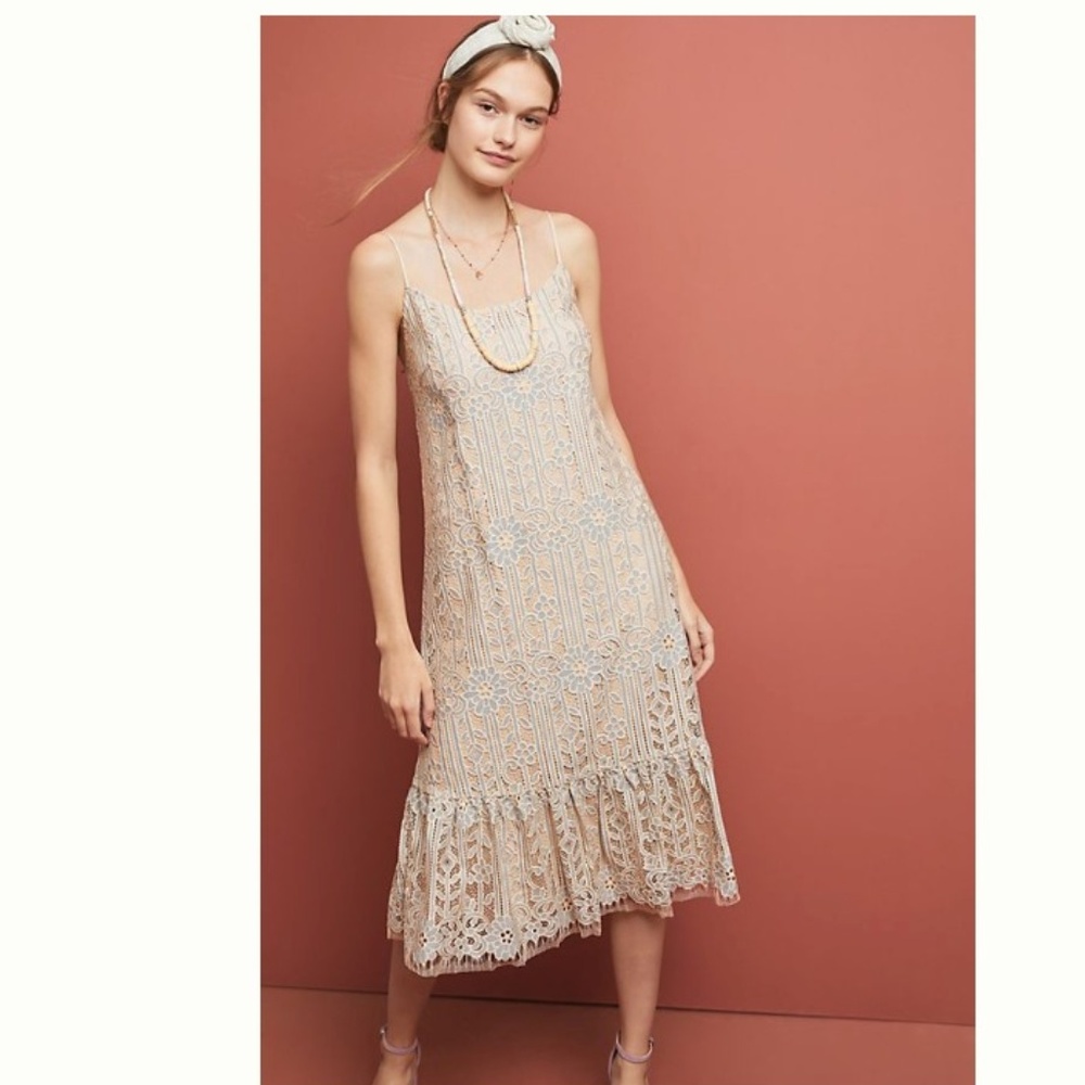 NWT S Anthropologie Eri & Ali Lace Twilight Dress
